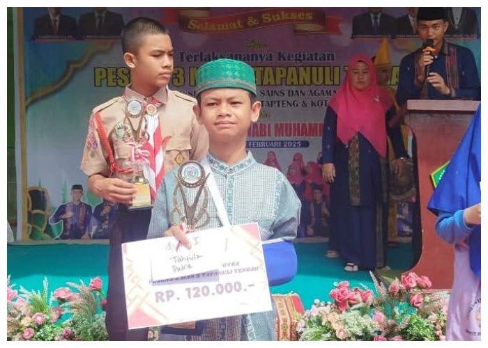 Sambil Menggendong Lengan Yang Patah Tulang, Said Al Fathan Semangat Raih Prestasi