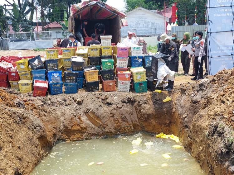 Polda Sumut Amankan Truk Pengangkut Mangga Ilegal Asal Thailand di Jalan Tol Amplas