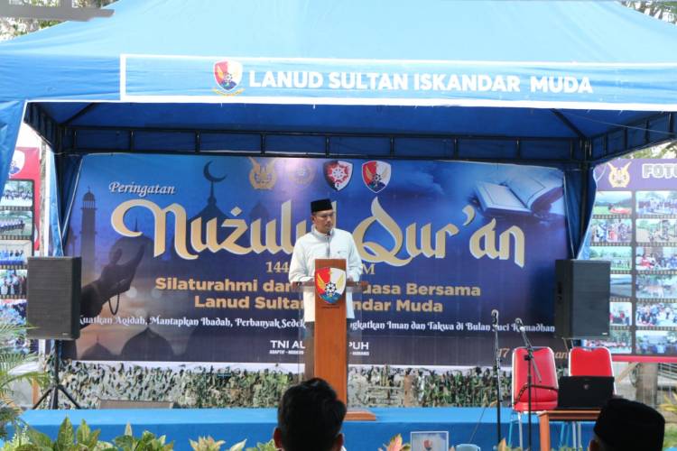 Peringatan Nuzulul Quran, Silaturrahmi, dan Buka Puasa Bersama di Mesjid Al Muhajirin Lanud Sultan Iskandar Muda