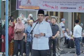 Safari Ramadan Pertama Rico Waas di Masjid Ikhlas Iyah Medan Denai