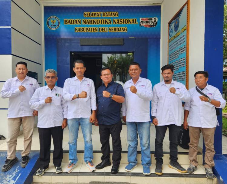 Jalin Sinergitas, SMSI Deli Serdang Komit Kerjasama Dengan BNNK Deli Serdang