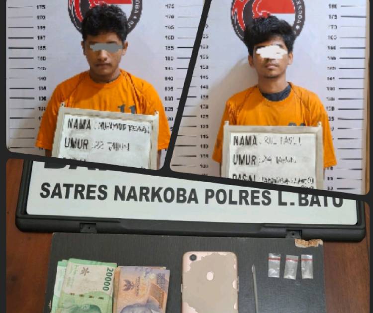 Edarkan Narkoba Di Lingkungan Paindoan, Dua Pemuda Cendana Ditangkap Polisi