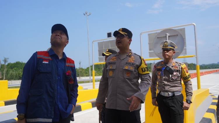 Jelang Arus Mudik, Kapolres Langkat Cek Exit Tol Pangkalan Berandan dan POS YAN