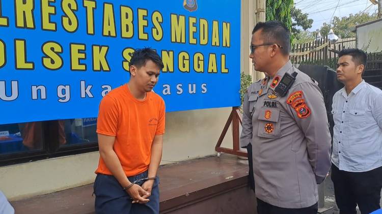 Polsek Sunggal Tembak Pelaku Curanmor Milik Keluarga TNI