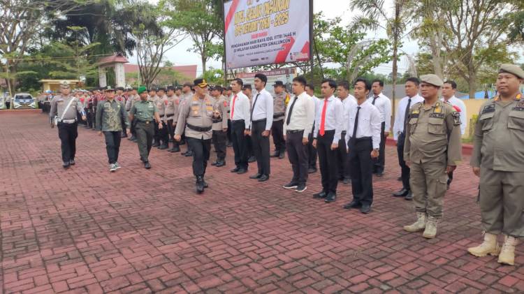 Kapolres Simalungun Pimpin Apel Gelar Pasukan "Ops Ketupat Toba - 2025" Untuk Pengamanan Idul Fitri