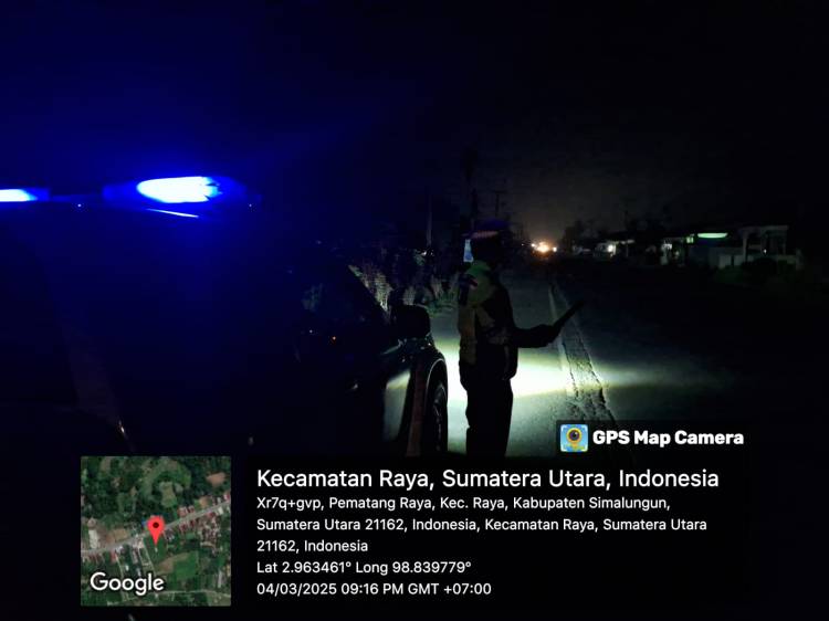 Satlantas Polres Simalungun Gelar Blue Light Patrol Cegah Pelanggaran dan Kecelakaan Lalu Lintas, Polri Peduli Masyarakat