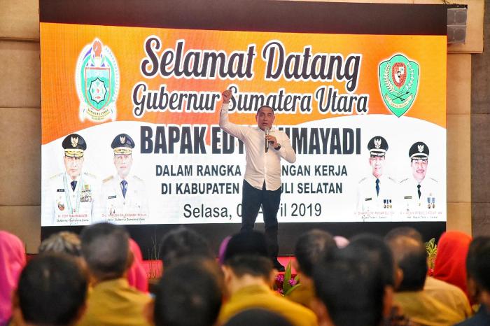 Kunker dan Silaturahmi di Tapsel,  Gubernur Edy: Saya Ingin Bertemu Langsung dengan Rakyat Sumut