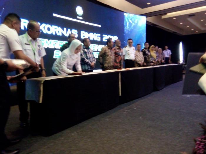 Bakamla Tanda Tangan Nota Kesepahaman Kerja Sama dengan BMKG