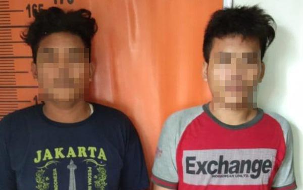 Terlibat Curanmor, Dua Pemuda Warga Sei Semayang Diboyong ke Kantor Polisi