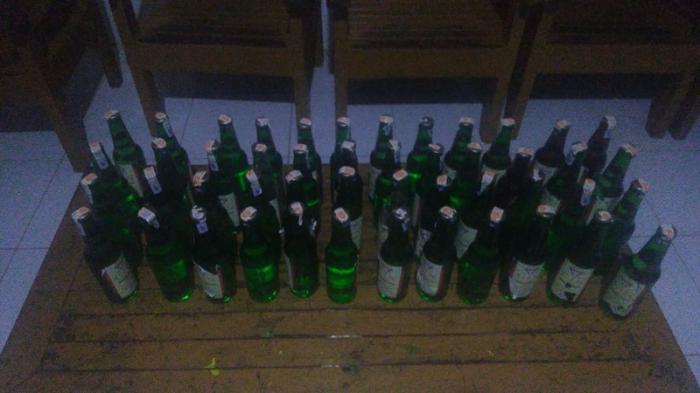 Di Lintas Batas, Yonif 643/Wns Amankan 14.400 Liter Miras