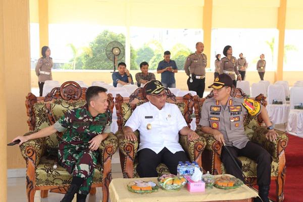 Personil Polri Mulai Disebar ke TPS di Medan