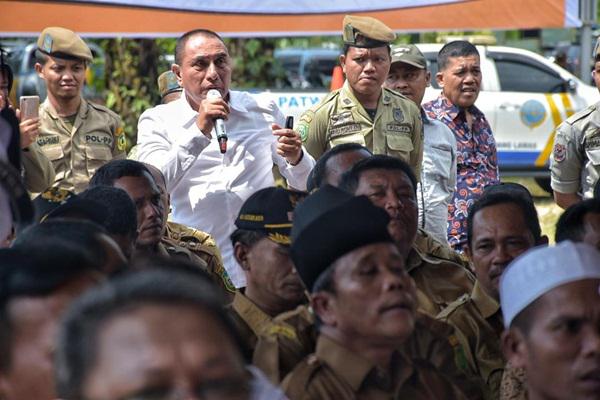 Prihatin Lihat Infrastruktur Jalan di Palas, Edy Langsung Perintahkan Kadis PU Sumut Buat Hal Ini