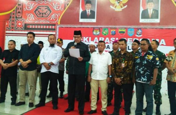 Masyarakat Belawan Deklarasi Damai Pascapemilu