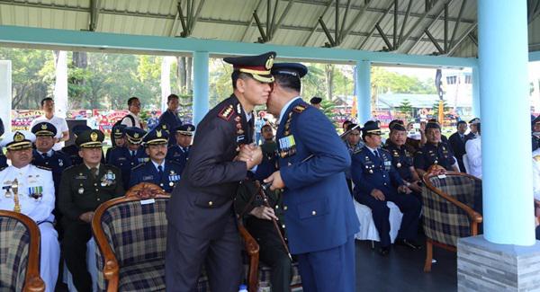 Kapolrestabes Medan Hadiri Peringatan HUT TNI AU ke 73 di Lanud Soewondo 
