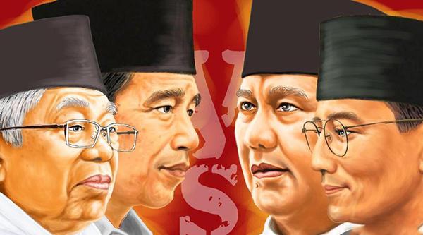 Ingin Tahu Hitungan Suara Luar Negeri,  Jokowi-Ma'ruf dan Prabowo Subianto-Sandiaga Uno