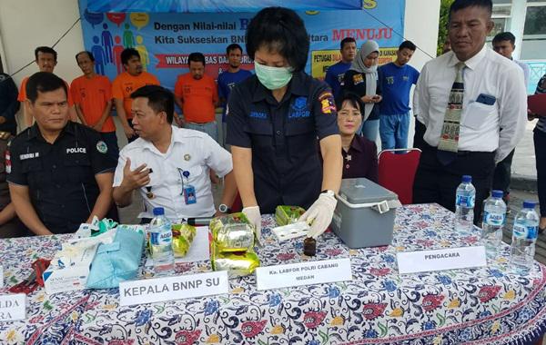 BNNP Sumut Musnahkan Sabu-Sabu Senilai Rp 8 Miliar 