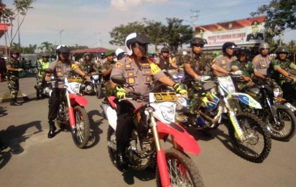 Kapolres Pelabuhan Belawan dan Komandan Batalyon Marinir Gelar Patroli Bersama