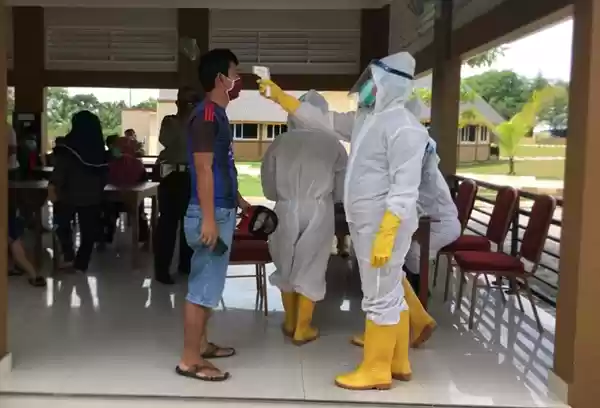 Hasil  Rapid Test, 19 Personil Polsek Galang Negatif Covid 19
