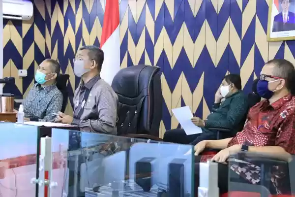 Sekda Ikuti Vidcon Bersama Satgas Korsupgah KPK