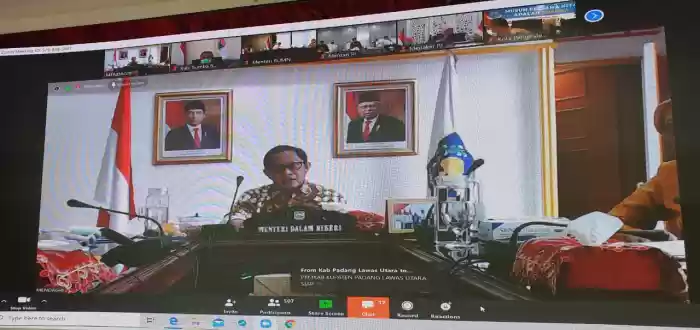 Mendagri Fasilitasi Beberapa Kementerian, Pemda dan Dunia Usaha Sinergi Menghadapi Covid-19