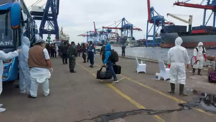 57 WNI ABK MV Artania dari Australia Tiba di Jakarta