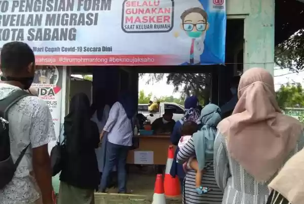 Masuk Kota Sabang Tidak Seperti Biasanya di Lakukan Petugas