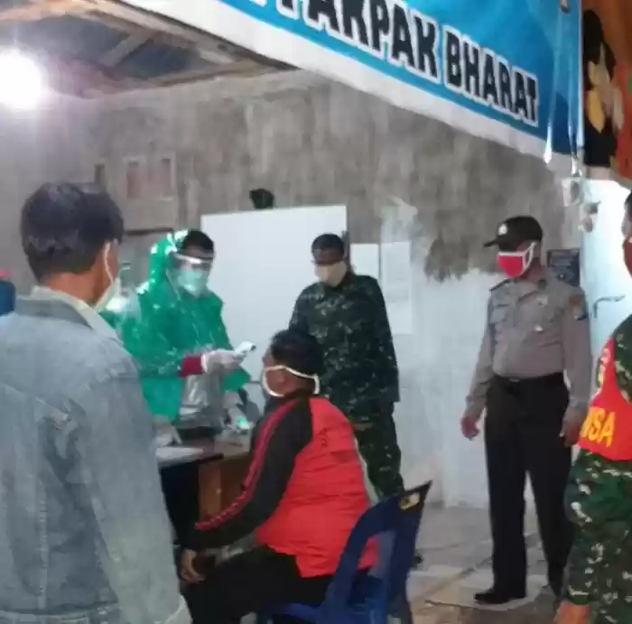 Pencegahan Covid-19 di Polres Pakpak Bharat dan Bagi Makanan
