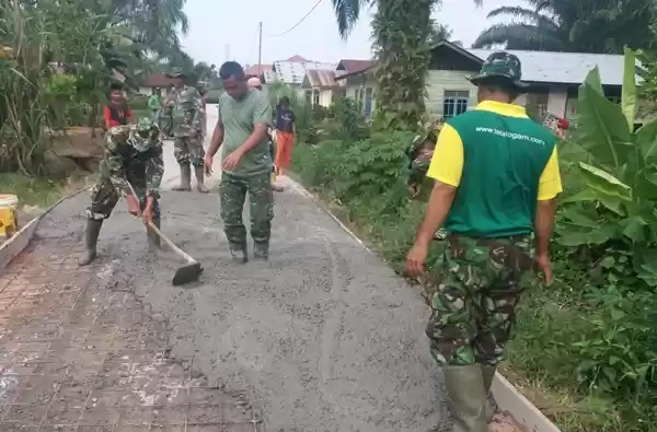 Kapendam I/BB Apresiasi Warga Ikut Lembur di TMMD Ke-107 Kodim 0320/Dumai