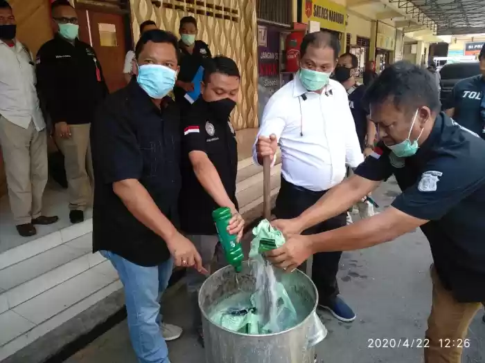 15 Kg Sabu dan 60 Ribu Butir Ekstasi Dimusnahkan di Polrestabes Medan