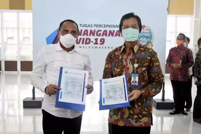 GTPP Covid-19 Sumut Terima Bantuan Alkes Hingga Makanan