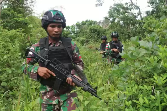 Tanggap Wabah Corona, Yonif 411 Kostrad Perketat Patroli Keamanan di Perbatasan RI-PNG