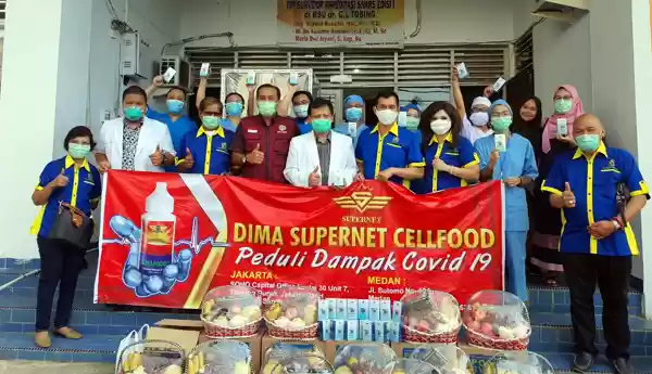Dima Supernet Kembali Salurkan Suplemen Cellfood Kepada Tenaga Kesehatan RS GL Tobing