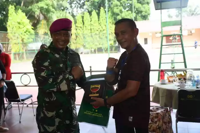 Temui Pangdam I/BB, Danyon 8 Marinir Pangkalan Brandan Mohon Diri Pindah Tugas 