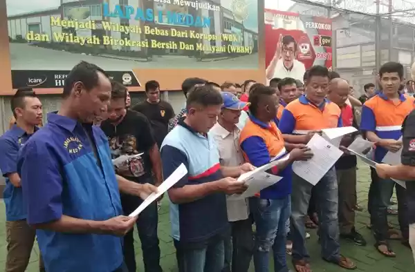 Wabah Corona, 9.589 Orang Napi di Sumut Dibebaskan