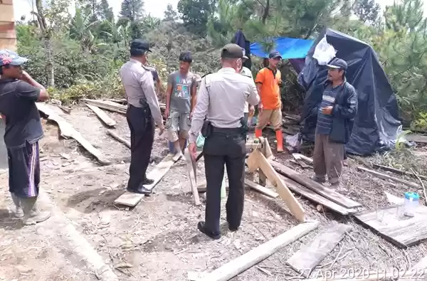 Cegah Penyebaran Covid 19, Polres Humbahas Gencar Himbau Masyarakat Ikuti Protokol Kesehatan