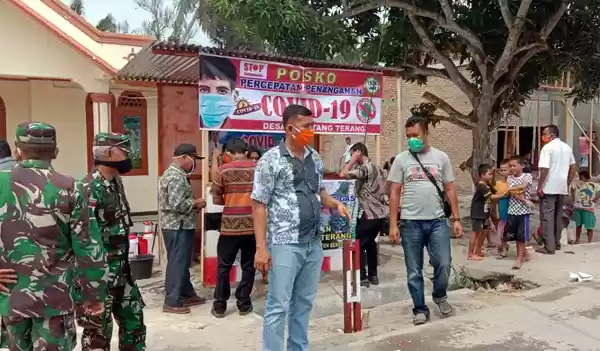 Sinergitas 3 Pilar Dirikan Posko Percepatan Penanganan Covid 19 di Desa Pematang Terang