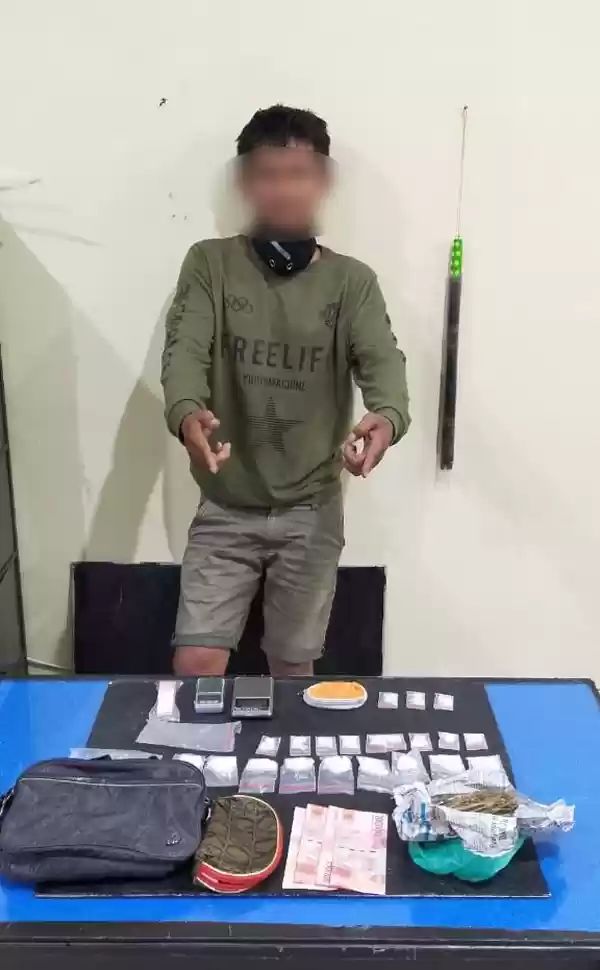 Pengedar Simpan Narkoba, Polisi Masuk ke Kos Kosan