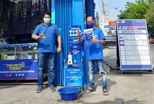Peduli Toko Pulsa Saat Wabah Covid-19, XL Axiata Bantu Paket Kesehatan