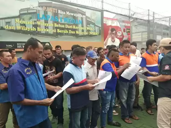143 Napi di Lapas Tanjung Gusta Dibebaskan Pekan Ini Secara Bertahap