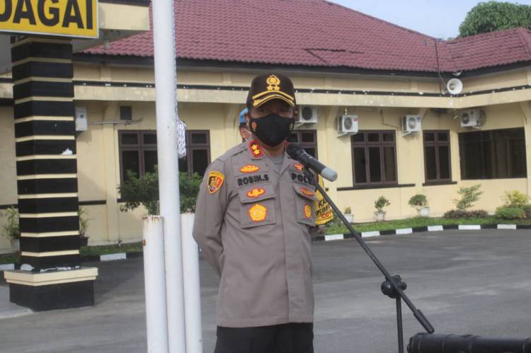 Amankan Perayaan Paskah, Kapolres Sergai Pimpin Apel Kesiapan Pengamanan Gereja