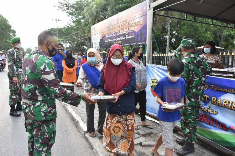 Kodam I/BB :Indahnya berbagi di Bulan puasa Ramadhan 1442 H