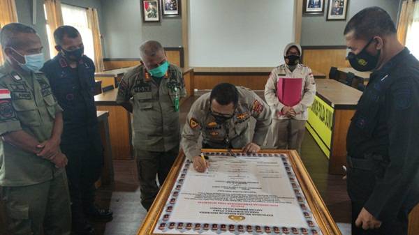 Satuan Brimob Polda Sumut Menuju Wilayah Bebas Korupsi