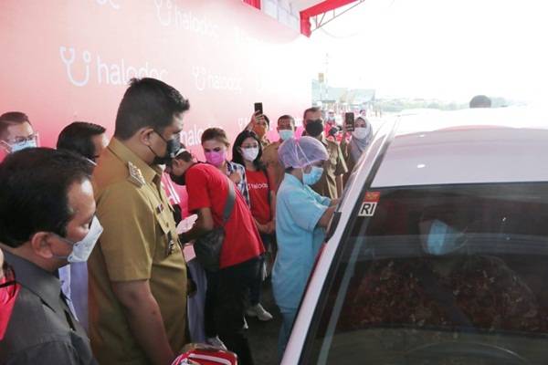Kota Medan Sekarang Punya Vaksinasi Drive Thru