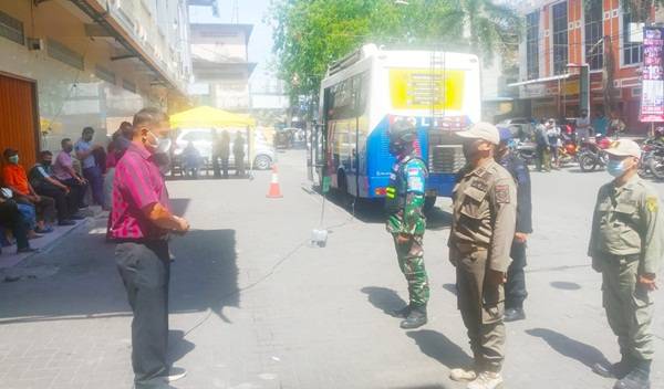 Polsek Medan Area Melaksanakan Ops Yustisi Covid-19 PPKM Mikro