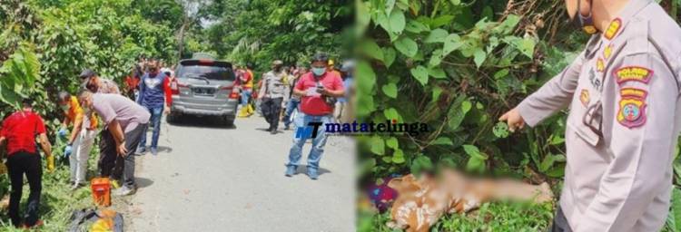 Masyarakat Desa Tangga Temukan Sosok Mayat Perempuan Dipinggir Jalan