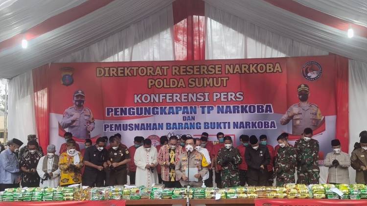 Kapoldasu : Sumut Peringkat Pertama Pengguna Narkoba