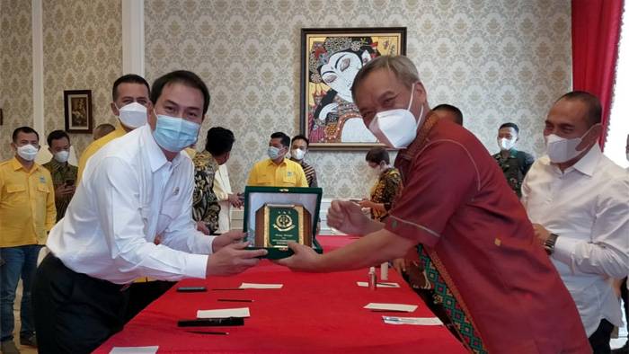 Pererat Silaturahmi, Kajati Sumut Bersama Forkopimda Bahas Beberapa Hal Dengan Fraksi Golkar DPR RI