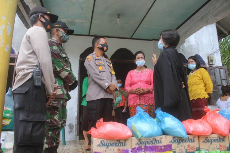 Kapolres Sergai Bakti Sosial di GKPS Pematang Kelang
