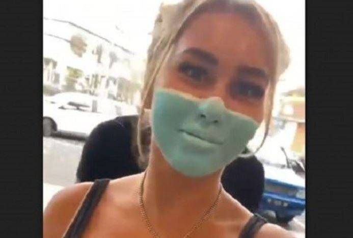 Viral, Demi Kelabui Satpam Bule Lukis Masker di Wajahnya, Warga Net : Tangkap Orang Ini