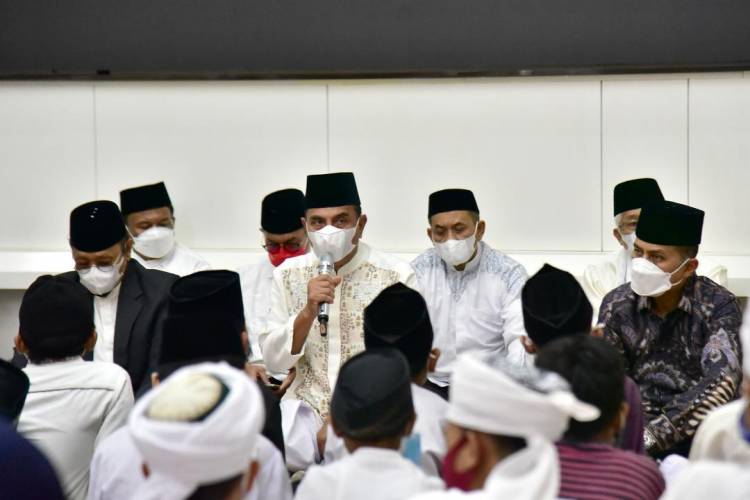 Tahlilan Hari Ketiga Alm Zulfikar Tarius, Edy Rahmayadi Ucapkan Terima Kasih  Atas Doa yang Dipanjatkan